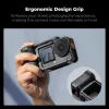 Gaiola para câmara com pega KF para DJI Osmo Action 6 / Action 5 / Action 4 / Action 3, liga de alumínio, preto, KF12.0036