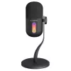 Rampage ARPEJ microfone de condensador gaming com braço articulado, RGB, preto