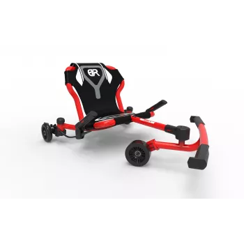 Kart de drift com propulsão a pés EzyRoller Drifter X para crianças a partir de 4-12+, vermelho