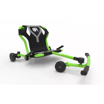 Kart de drift com propulsão a pés EzyRoller Drifter Pro X para crianças a partir de 10 anos - verde