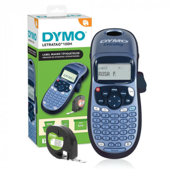 Impressora de etiquetas Dymo LetraTag LT-100H adequada para fitas LT 12 mm