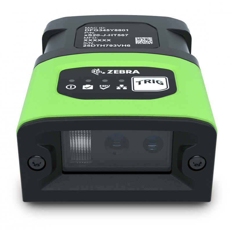 Zebra FS20, alcance padrão, descodificador rápido, Ethernet, foco automático, iluminação branca