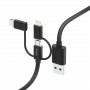 Hama 00201536, 1,5 m, USB A, USB C, USB 2.0, 480 Mbit/s, preto