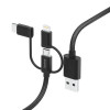 Hama 00201536, 1,5 m, USB A, USB C, USB 2.0, 480 Mbit/s, preto