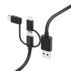 Hama 00201536, 1,5 m, USB A, USB C, USB 2.0, 480 Mbit/s, preto