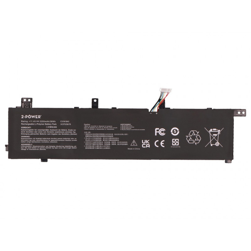 2-power Pack de bateria principal - Bateria - 3.200 mAh (2P-0B200-03430000)