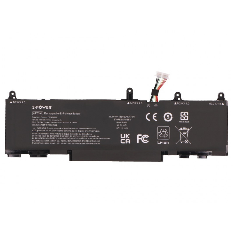 2-Power Bateria principal HP Elitebook 830 G9 - Bateria - 47 mAh