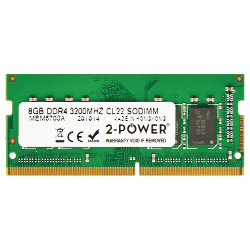 2-power 8GB DDR4 3200MHz CL22 SODIMM (2P-5M31K03123)