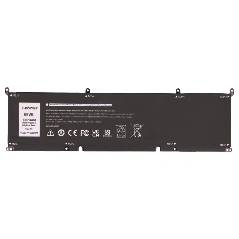 2-Power Bateria principal Dell Precision 5550 - Bateria - 69 mAh (2P-70N2F)