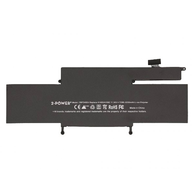 2-power 2P-A1493 - bateria - Apple MacBook Pro 13 A1502 Late 2013 (EMC2678) - Mid 2014 (EMC2875)