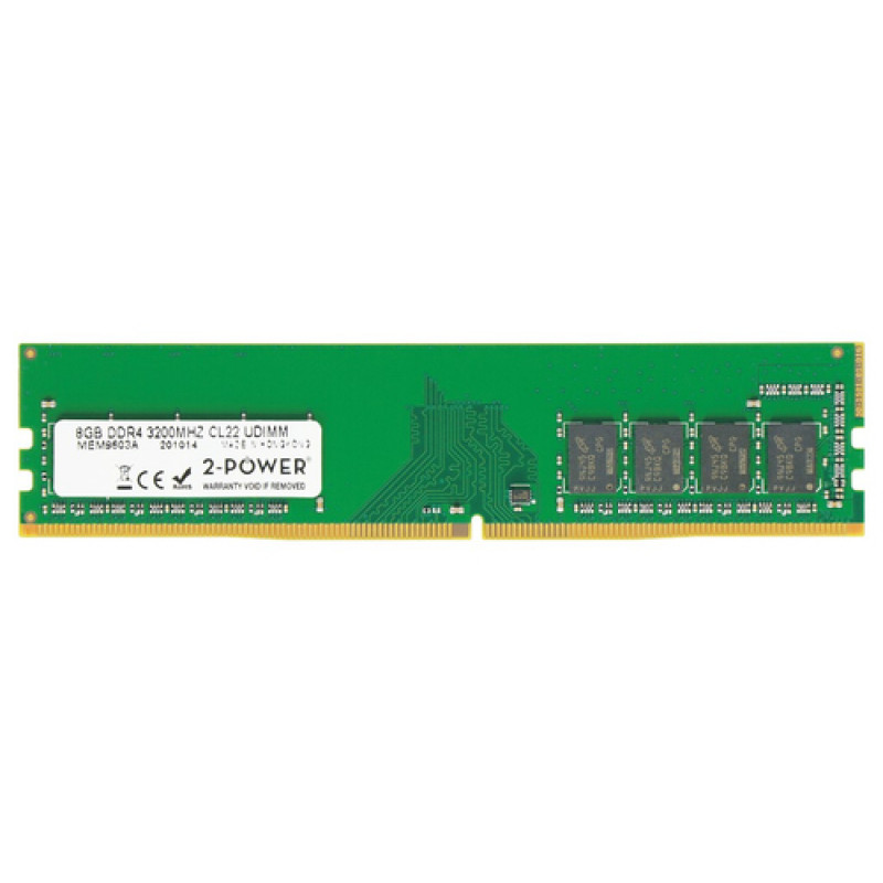 2-power 2P-AB371021 - 8 GB - 1 x 8 GB - DDR4 - 3200 MHz