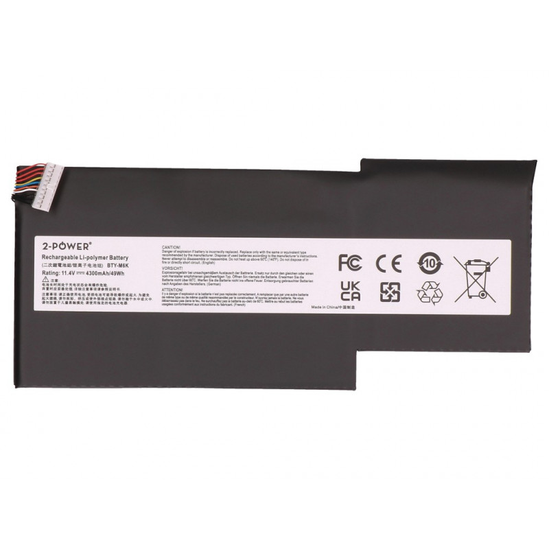 2-POWER Bateria principal MSI GS63VR - Bateria - 49 mAh