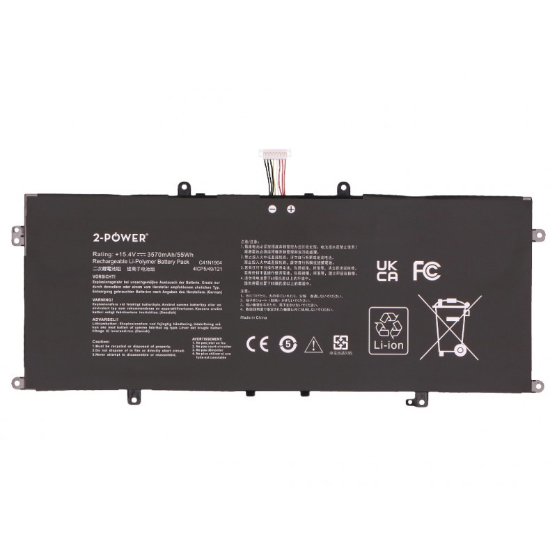 2-power Asus U4700J bateria principal - bateria - 49 mAh (2P-C41N1904)