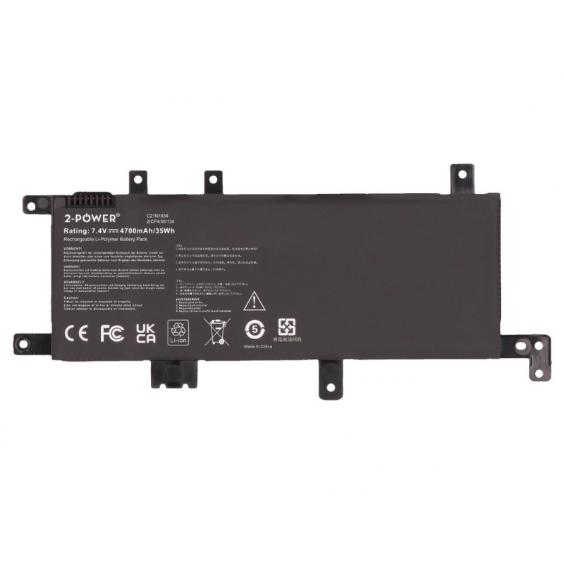 2-power Asus ViviBook R542U Bateria principal Pack - bateria - 5.000 mAh (2P-C21N1634)