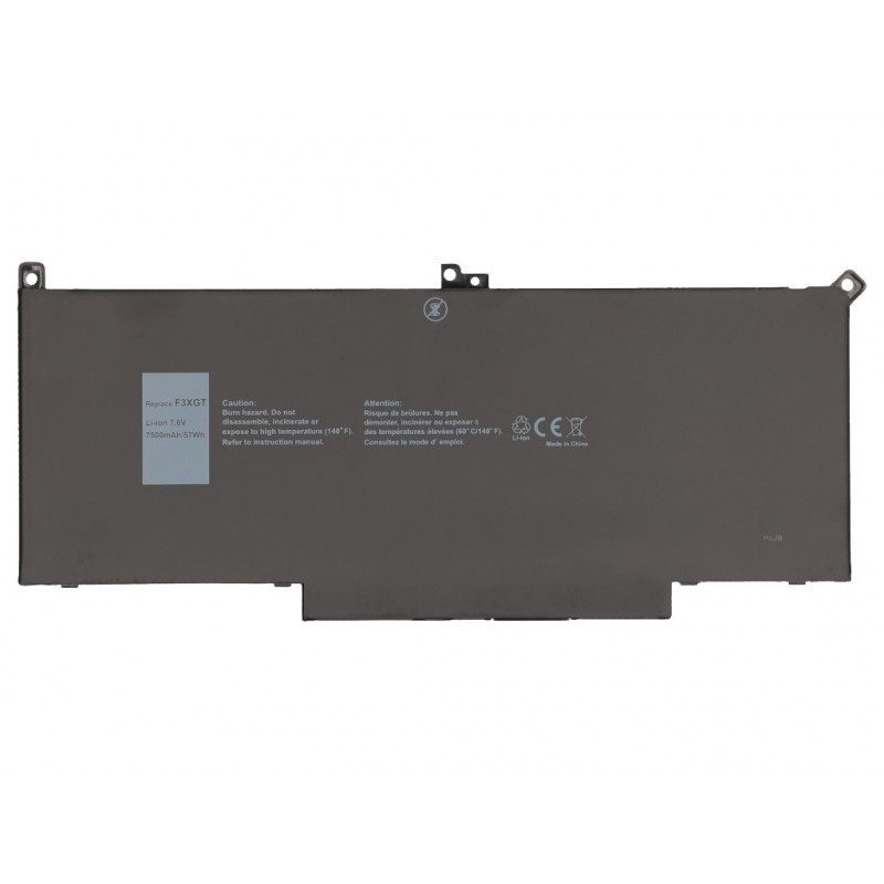 2-Power Bateria principal Pack Dell Latitude 7280 7480 E7480 - Bateria - 62 mAh (2P-H2V87)
