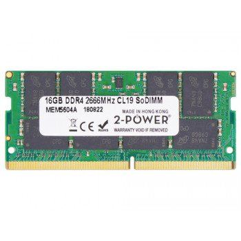 2-power 2P-KVR26S19D8/16 - 16 GB - 1 x 16 GB - DDR4 - 2666 MHz