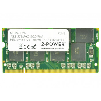 2-power 1GB PC2700 333MHz SODIMM - 1 GB - DDR (2P-LC.1GB01.001)