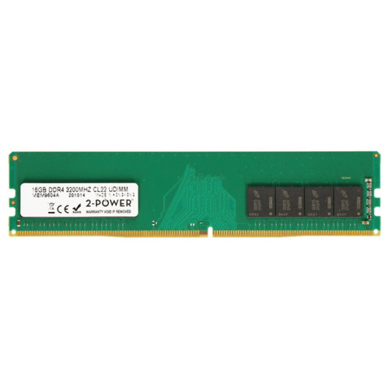 2-power 2P-KVR32N22D8/16 - 16 GB - 1 x 16 GB - DDR4 - 3200 MHz