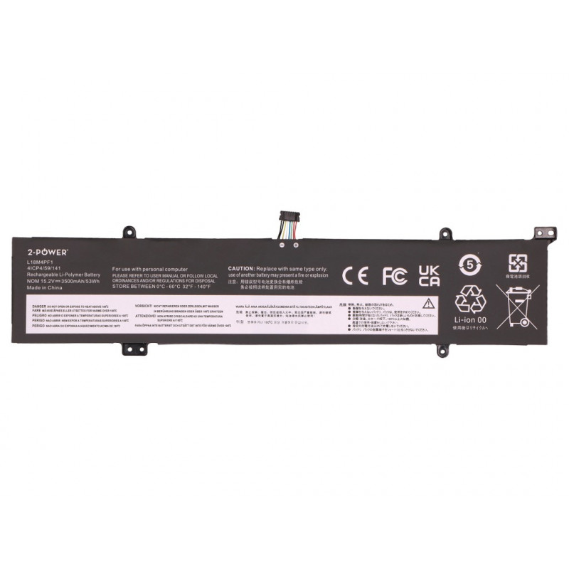 2-power Hauptakku-Pack Lenovo YOGA C940-15IRH - bateria - 53 mAh (2P-L18D4PF1)