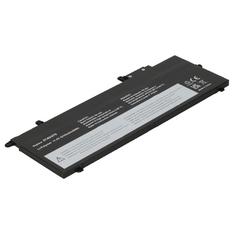 2-Power Bateria principal para Lenovo ThinkPad X280 20KF/20KE - Bateria - 48 mAh (2P-L17L6P72)