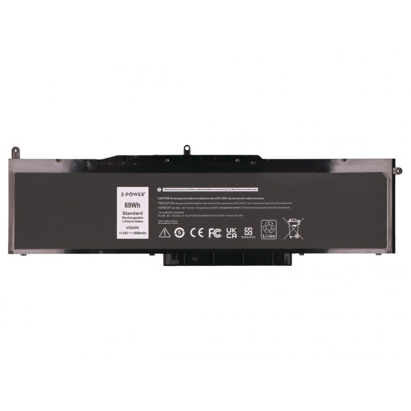 2-Power Bateria principal Dell Precision 3520 - Bateria - 69 mAh (2P-NY5PG)