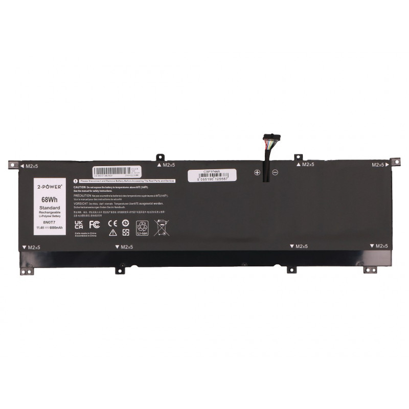 2-Power Bateria principal Dell XPS 15 9575 2-in-1 - Bateria - 68 Wh (2P-TMFYT)