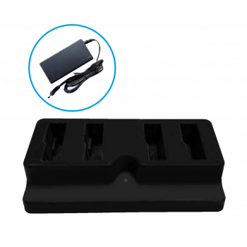 Estação de carregamento de terminal de 4 slots Unitech WD200 com fonte de alimentação 1010-900031G