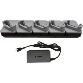 Kit de carregador Zebra para dispositivo portátil - para dispositivos com proteções robustas - Ethernet - portas de saída: 5 - 48,3 cm (19 polegadas)