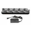 Zebra estação de carregamento para handheld - para dispositivos sem capas robustas - Ethernet - portas de saída: 5 - 48,3 cm (19 polegadas)