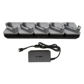 Zebra estação de carregamento para handheld - para dispositivos sem capas robustas - Ethernet - portas de saída: 5 - 48,3 cm (19 polegadas)