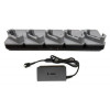 Zebra estação de carregamento para handheld - para dispositivos sem capas robustas - Ethernet - portas de saída: 5 - 48,3 cm (19 polegadas)
