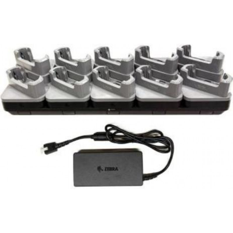 Zebra estação de carregamento para handheld - portas de saída: 10 - 48,3 cm (19 polegadas)