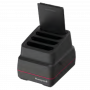 HONEYWELL CT70 QBC. Para carregar até 4 baterias. Compatível com bateria CT70 Standard-Wireless e Extended. O kit inclui carregador quádruplo de baterias (Cup: CT70-QBC-UCP) fonte de alimentação e cabo de alimentação devem ser encomendados separadamente