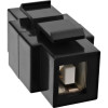 Módulo encaixável InLine USB 2.0 - conector fêmea USB A/ conector fêmea B - caixa preta