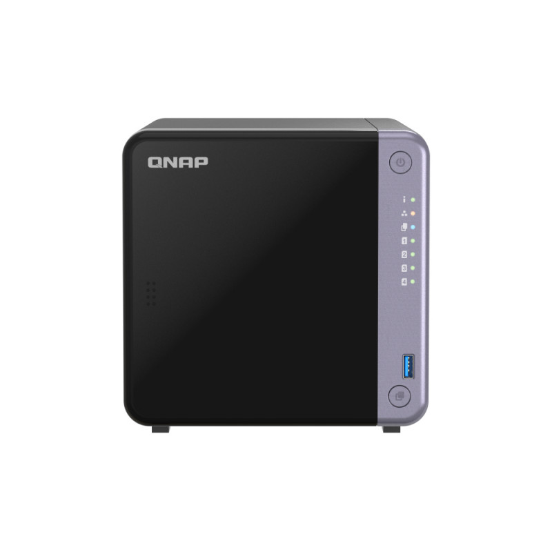 QNAP TS-432X-4G NAS 4 baías 0/4 HDD/SSD, 2x 2.5G Ethernet, 1x 10G SFP+, 4GB RAM
