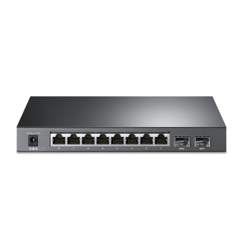 TP-LINK JetStream TL-SG2210P V3 - Switch - Smart - 8 x 10/100/1000 + 2 x SFP - Desktop - PoE (58 W)
