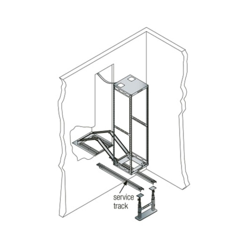 Vaddio Middle Atlantic TRACKL - Conjunto de nivelamento para calha de rack