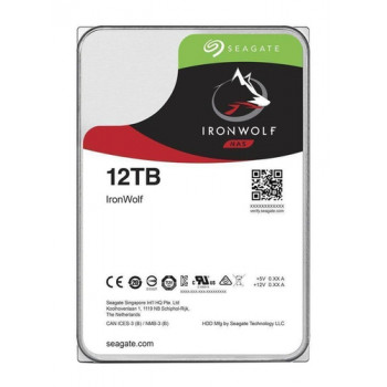 Conjunto SEAGATE NAS HDD 4x12TB IronWolf 7200rpm 6Gb/s SATA 256MB Cache 3,5 polegadas 24x7 CMR para NAS e sistemas rackmount RAID BLK