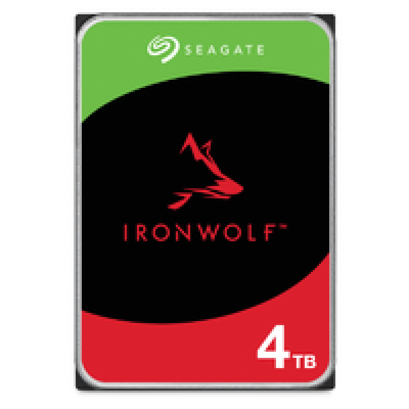 Bundle SEAGATE NAS HDD 4x4TB IronWolf 5400rpm 6Gb/s SATA 256MB Cache 3,5 polegadas 24x7 CMR para sistemas NAS e RAID rackmount preto