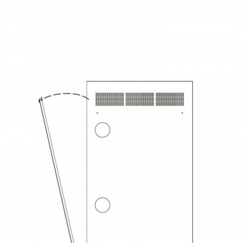 Middle Atlantic Products Middle Atlantic série WR WR-RAP-24 - painel de rack - traseiro - preto - 24U - 48,3 cm (19 polegadas)