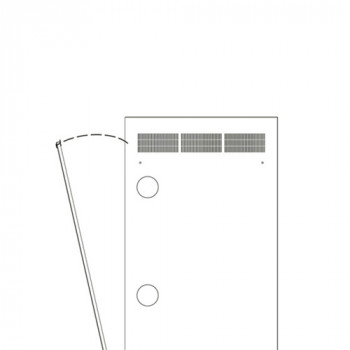 Middle Atlantic Products Middle Atlantic série WR WR-RAP-24 - painel de rack - traseiro - preto - 24U - 48,3 cm (19 polegadas)