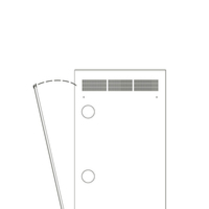 Middle Atlantic Products Middle Atlantic série WR WR-RAP-24 - painel de rack - traseiro - preto - 24U - 48,3 cm (19 polegadas)