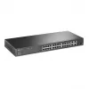 TP-LINK Omada TL-SL2428P V6.6 - switch - L3 - Smart - 24 x 10/100 + 2 x Gigabit SFP combo - montagem em rack - PoE+ (250 W) aberto