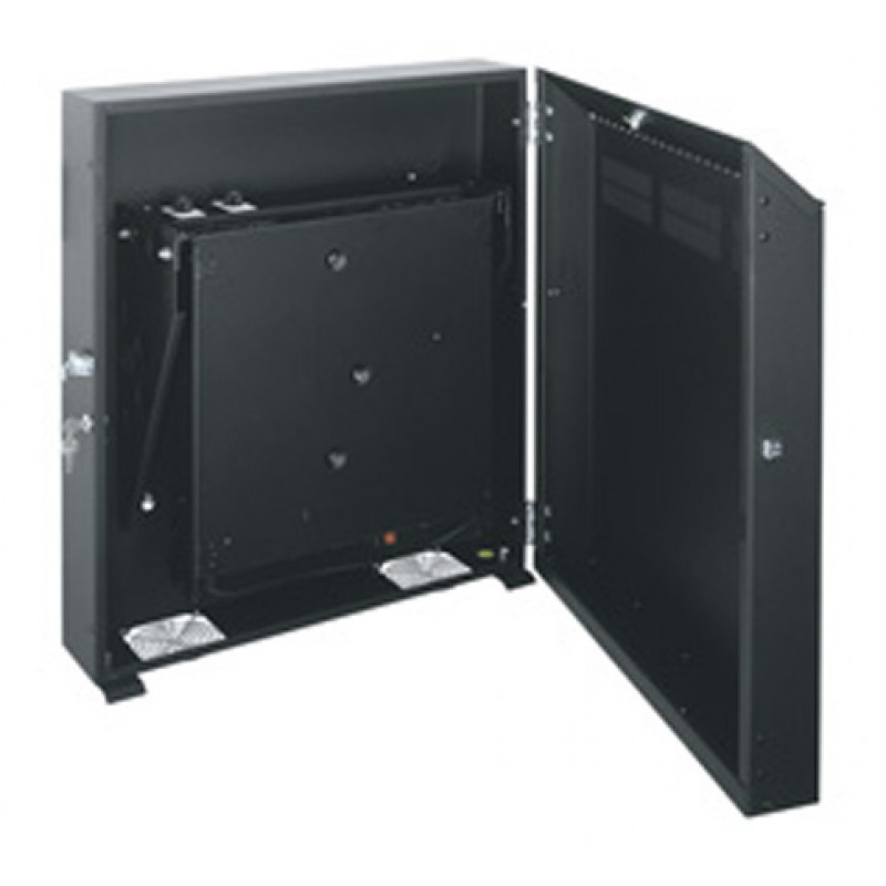 Vaddio Middle Atlantic WRS 8 - Armário - adequado para montagem na parede - Preto - 8U - 48,3 cm (19 polegadas)