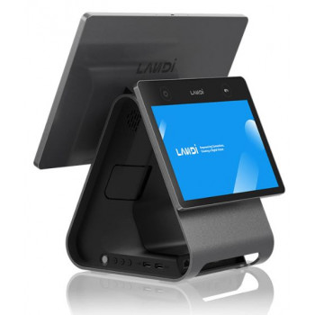 LANDI GLOBAL C20Pro-GMSECR - 4GB+64GB impressora 80mm - ecrã duplo 15 polegadas + 10.1 polegadas PREMIUM CFD