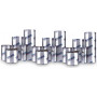 TSC 165mm x 600m 8300-PWX fita premium cera, preta, 6 rolos/caixa