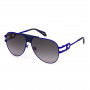 Óculos de sol unissexo JUSTCAVALLI SJC095-6201HR quadrados preto cinzento degradê 62 mm