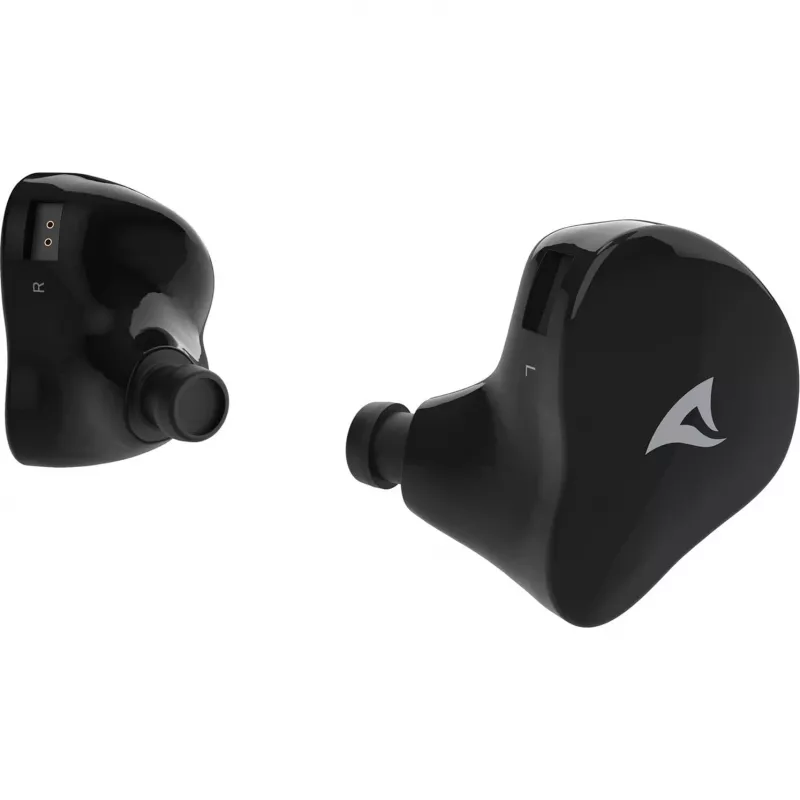 Sharkoon Stealthbite IEM Headset gaming in-ear com microfone de arco removível, USB-C/USB-A/3,5 mm, preto
