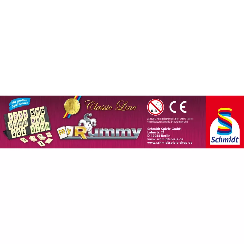 Schmidt Spiele Classic Line MyRummy em lata metálica