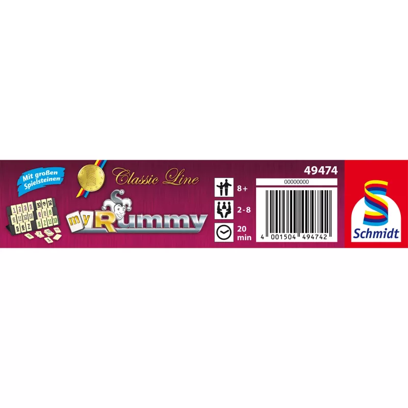 Schmidt Spiele Classic Line MyRummy em lata metálica